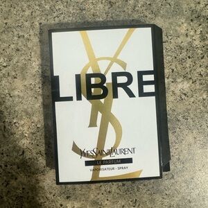 Yves Saint Laurent Fragrance Sample with Black and Gold Accents